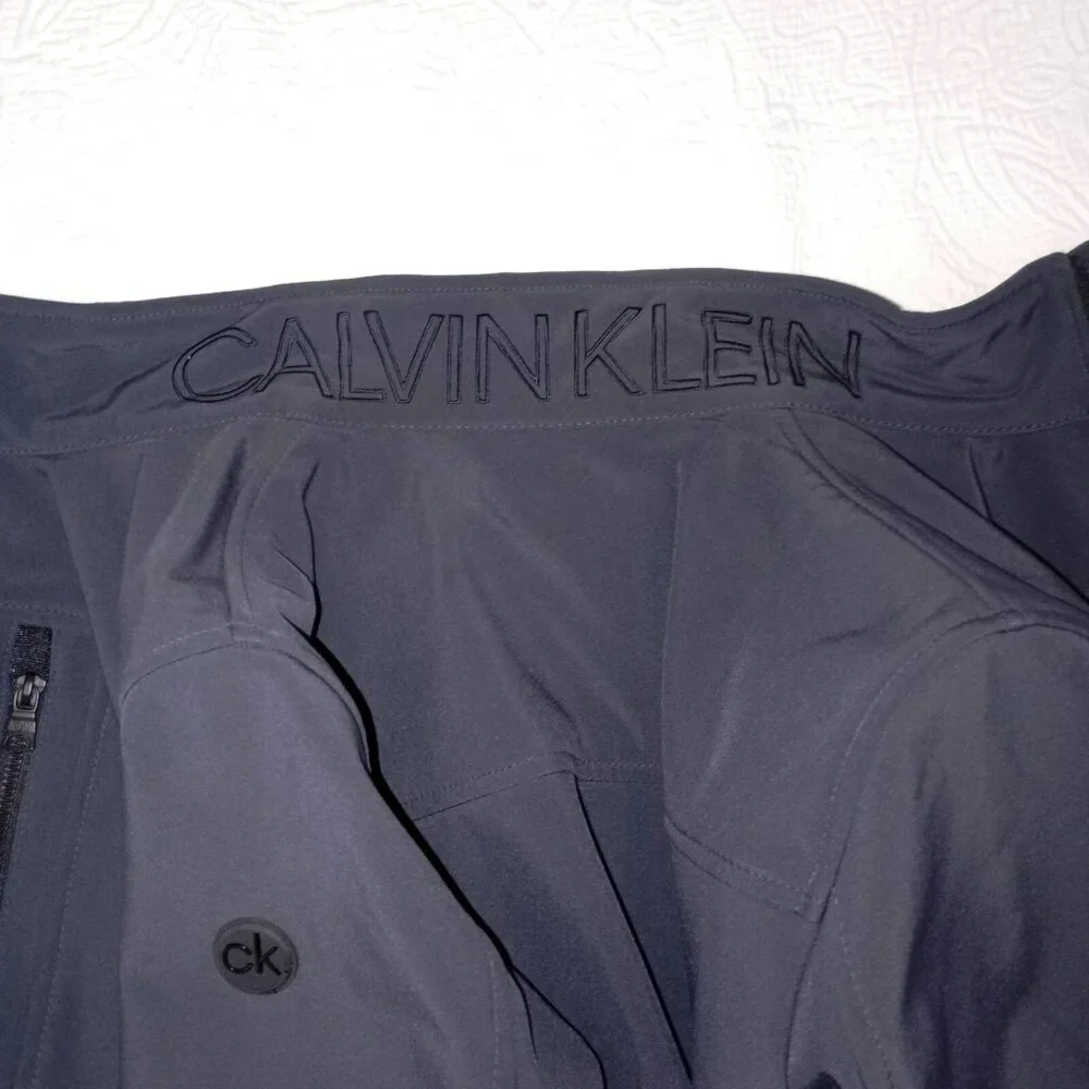 Calvin Klein Mens Gray Softshell Jacket S